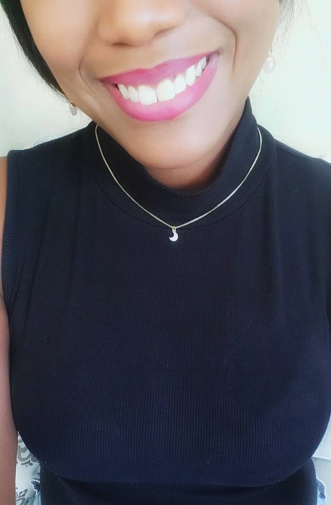 LUNA | 14K Gold Delicate Moon Necklace | Celestial Crescent Moon Jewelry | Minimalist, Dainty Necklace | Tiny Moon Phase Pendant Jewelry