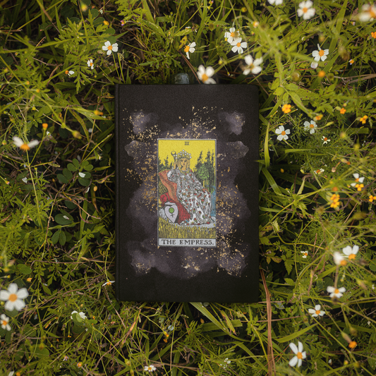 The Empress Tarot Card Journal | Hardcover Manifesting Journal | Metaphysical Journal | Meditation Gift | Grimoire | Gratitude Journal