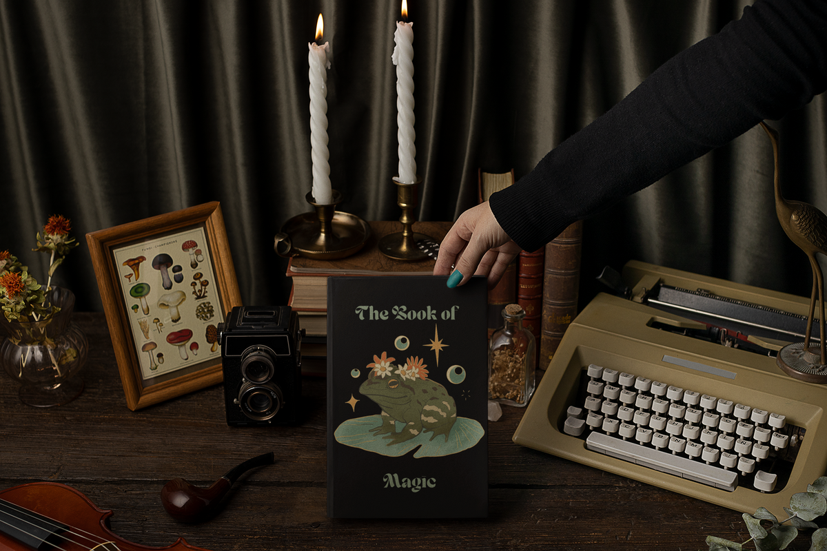 The Book of Magic | Hippie Frog and Toad Manifesting Journal