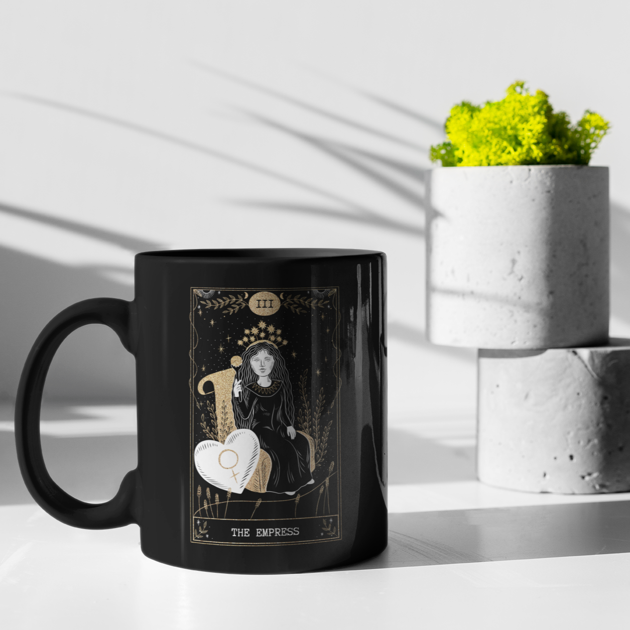THE EMPRESS Tarot Card Tea & Coffee Mug | Astrology Gifts | Meditation Coffee Cup | Spiritual, Mystical Gifts | Tea Leaf Reading