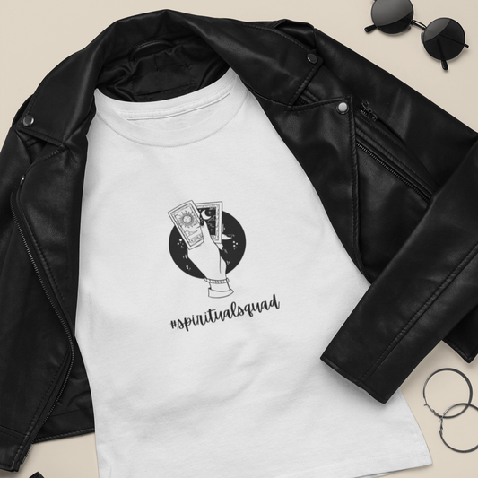 Spiritual Squad | Witchy Aesthetic Fitted Tee | Tarot Card Shirt | Magic Lover T-Shirt | Tarot Gift for Her