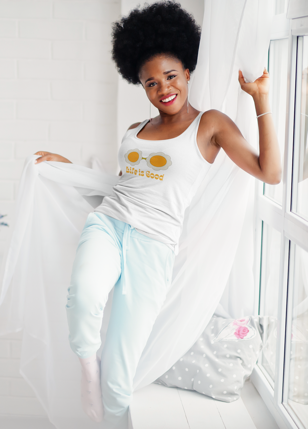 LIFE IS GOOD | Retro 70&#39;s Hippie Tank Top