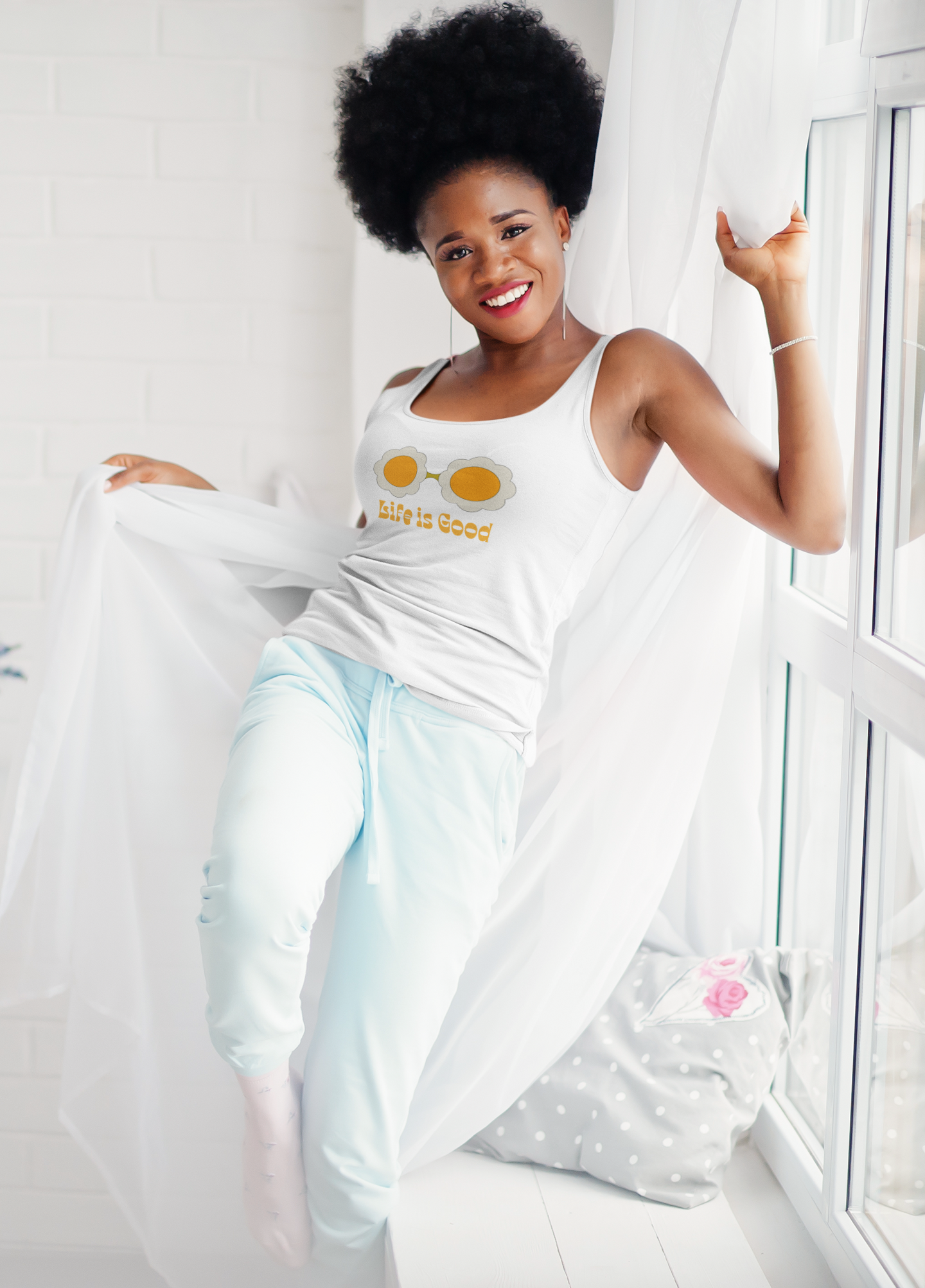 LIFE IS GOOD | Retro 70's Hippie Tank Top